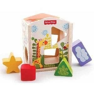 Fisher Price Blocks In House Wooden Shape Sorter Toy - Shelburne Country Store