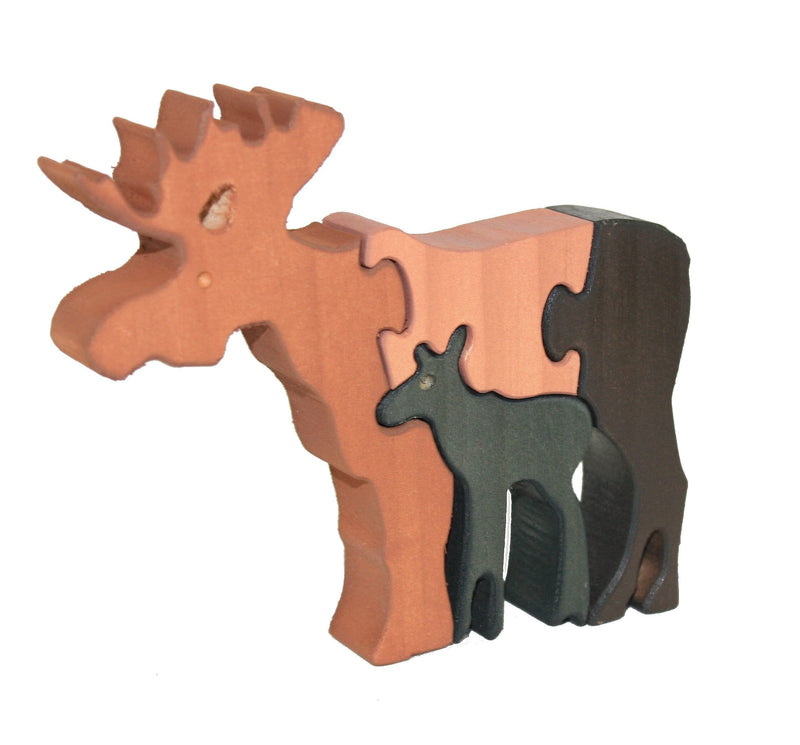 Wood Kids Puzzle - Moose - Shelburne Country Store