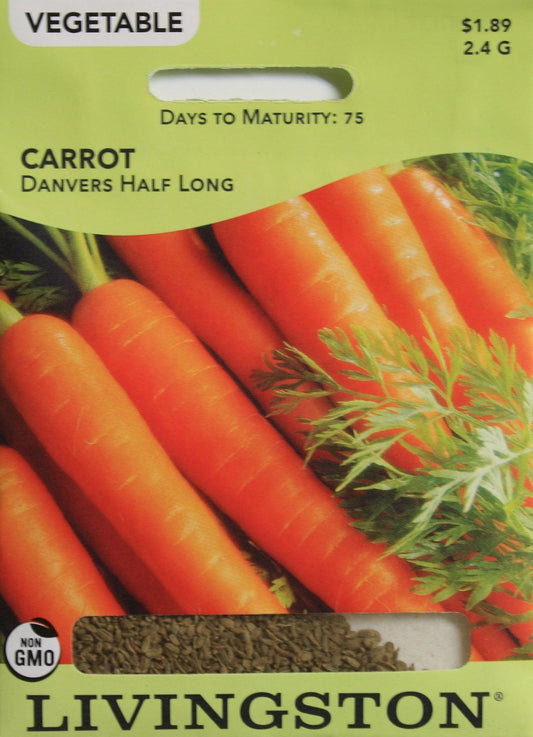 Seed Packet - Carrot - Danvers Half Long - Shelburne Country Store