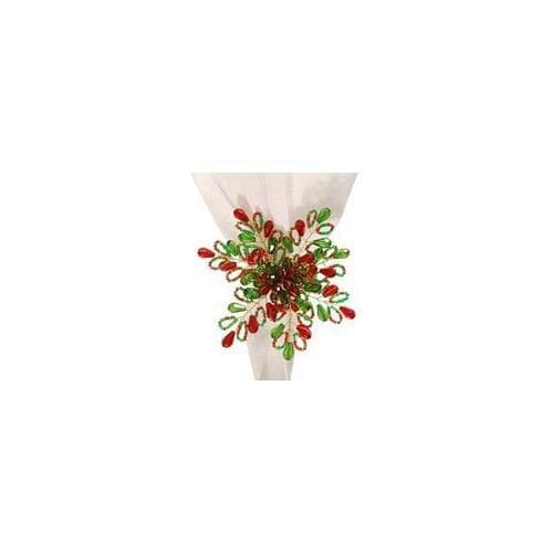 Red & Green Beads Napkin Ring - Shelburne Country Store