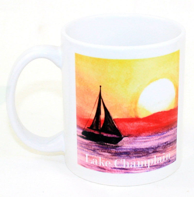 Lake Champlain Sunset Sail Mug - Shelburne Country Store