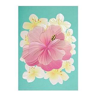 Handmade Hibiscus Blank Card - Shelburne Country Store