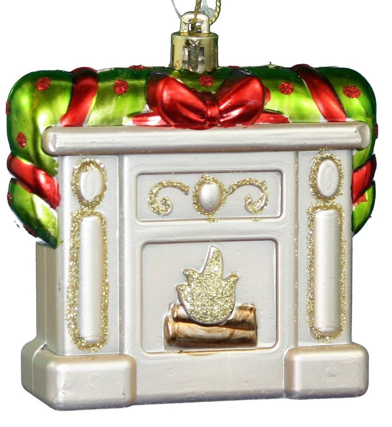 3 inch Holiday Fireplace Ornament - Shelburne Country Store