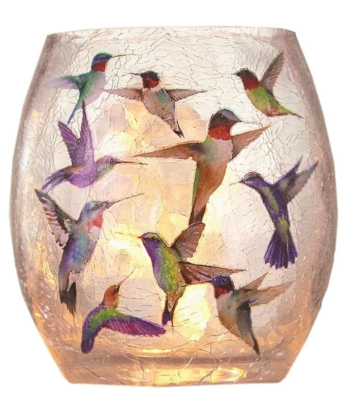 Lighted Jar - Hummingbirds - 3 x 3 x 3 - Shelburne Country Store