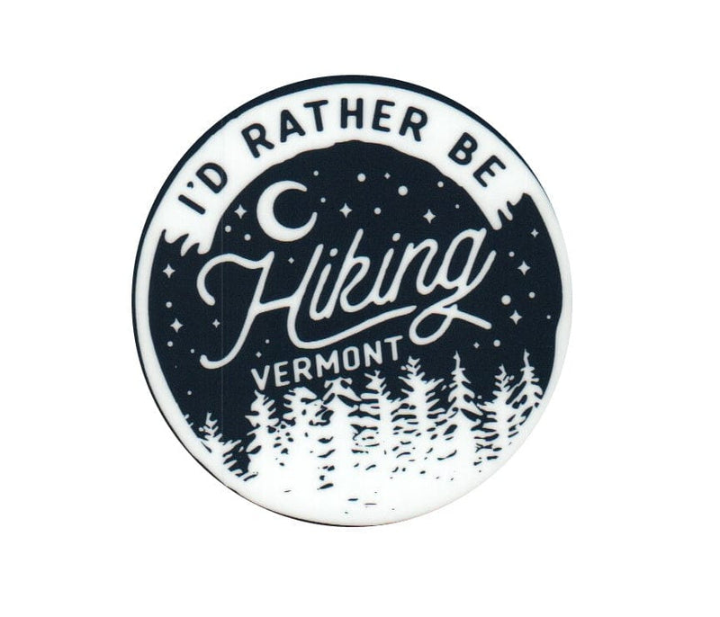 I'd Rather Be Hiking Vermont Sticker - Shelburne Country Store