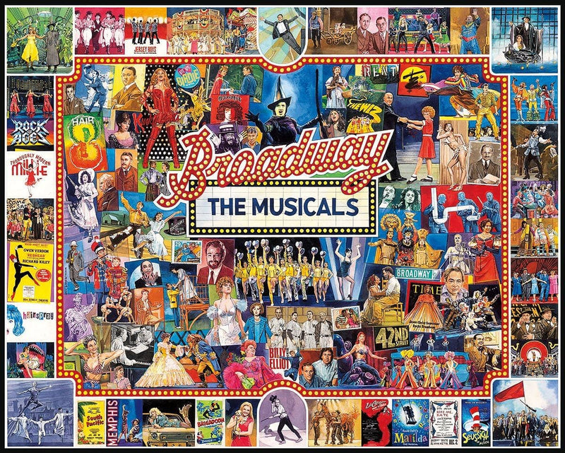 Broadway The Musicals - 1000 Piece Jigsaw Puzzle - Shelburne Country Store