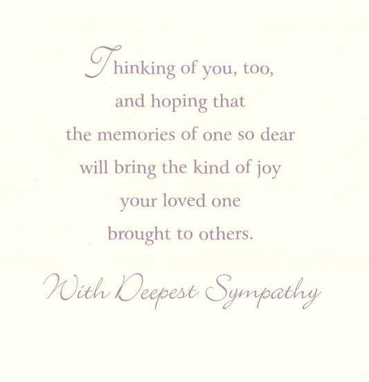 In the Loss of Your Loved One Sympathy Card - Shelburne Country Store