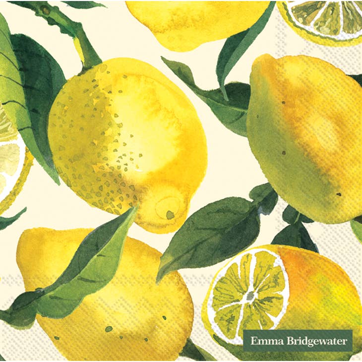Lemons Paper Lunch Napkin 20 Count - Shelburne Country Store
