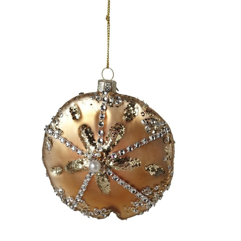 Glass Sand Dollar Ornament - Shelburne Country Store