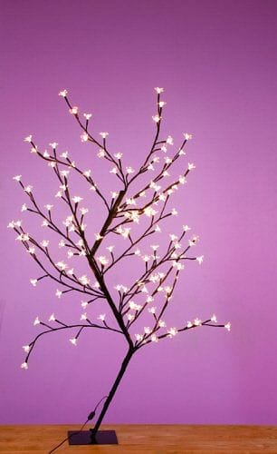 44 inch Tall Led Flower Lighted Tree - Shelburne Country Store
