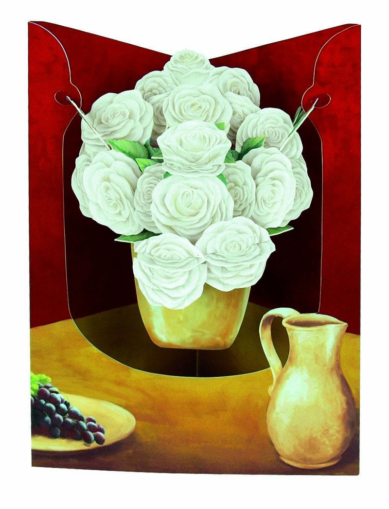White Roses - Swing Card - Shelburne Country Store
