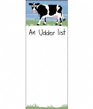 Hatley Magnetic List Pad - An Udder List - Shelburne Country Store