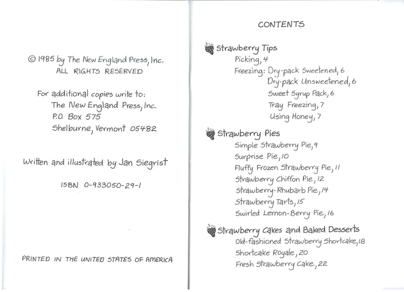 Jan Siegrist's Sampler Cookbook - - Shelburne Country Store