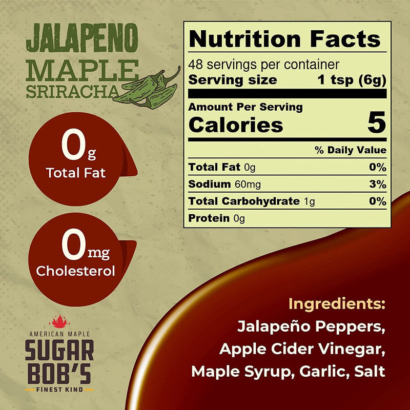 Sugar Bob's Jalapeno Maple Sriracha - Shelburne Country Store