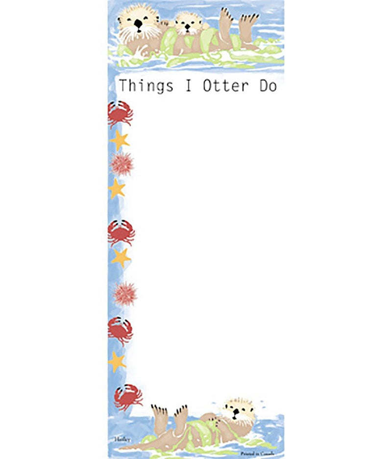 Hatley Magnetic List Pad - Things I Otter Do - Shelburne Country Store