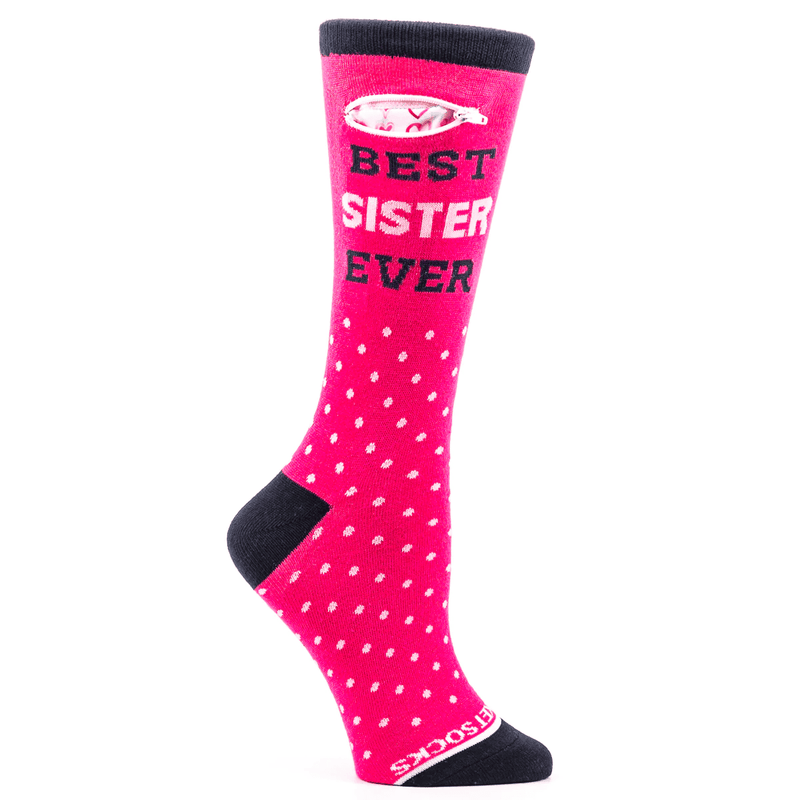 Pocket Socks - Best Sister Ever - Womens - Shelburne Country Store