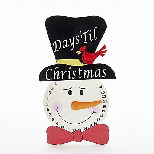 Kurt Adler Wooden Countdown Days Til Christmas Snowman Hanger - Shelburne Country Store