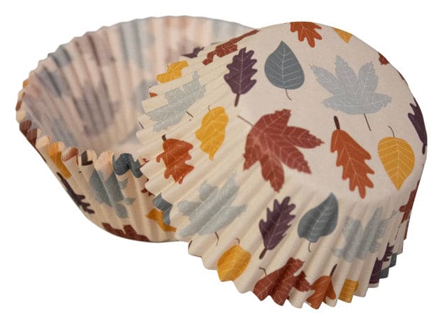 Autumn Baking Cup Leaves Standard Size - 24 Count - Shelburne Country Store