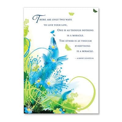 Flowers and Butterflies Blank Card - Shelburne Country Store
