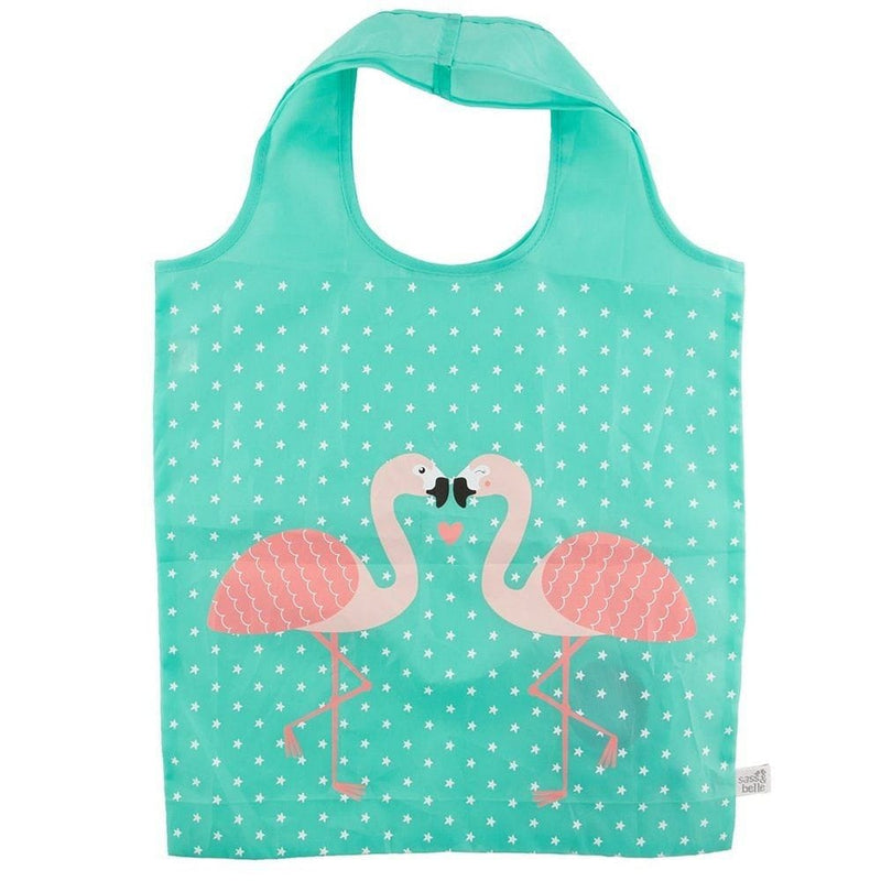 Tropical Flamingo Foldable Shopping Tote - Shelburne Country Store