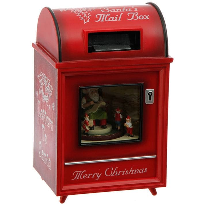 Animated Musical Santas Mailbox - Shelburne Country Store