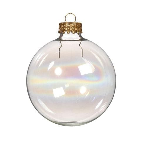 6 Pack iridescent Glass Balls - Shelburne Country Store