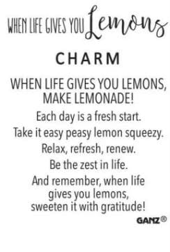 When Life Gives You Lemons Charm - Shelburne Country Store