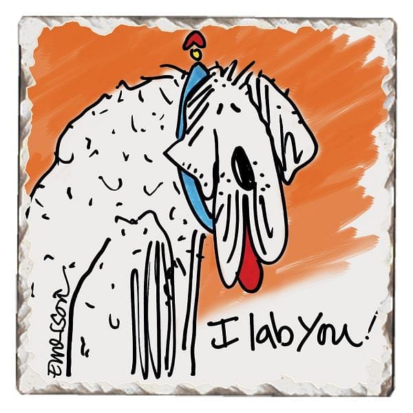 Love Dogs Stone Coaster - I Lab You! - Shelburne Country Store