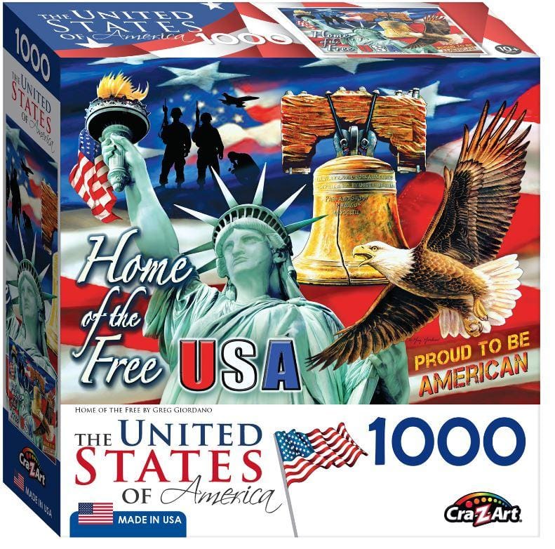 Cra-Z-Art 1000 Piece Puzzle - Home of the Free - Shelburne Country Store