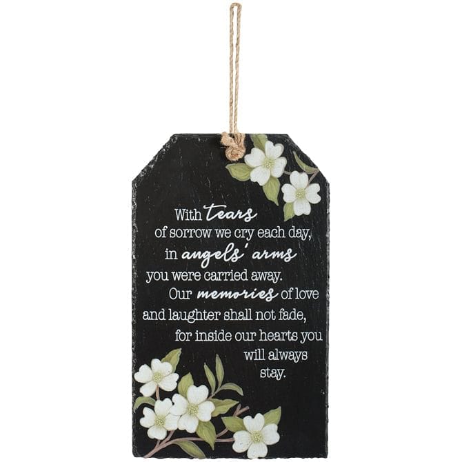 Angels Arms Slate Garden Plaque - Shelburne Country Store