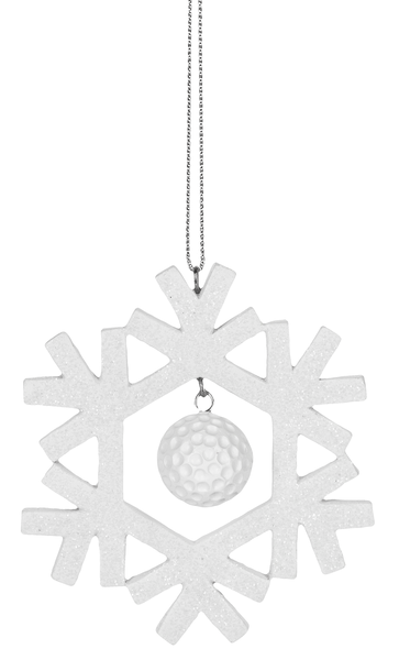 Snowflake Resin Golf Ornament - Shelburne Country Store
