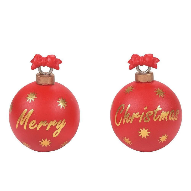 Christmas Welcome Landscape Ornament - Set of 2 - Shelburne Country Store