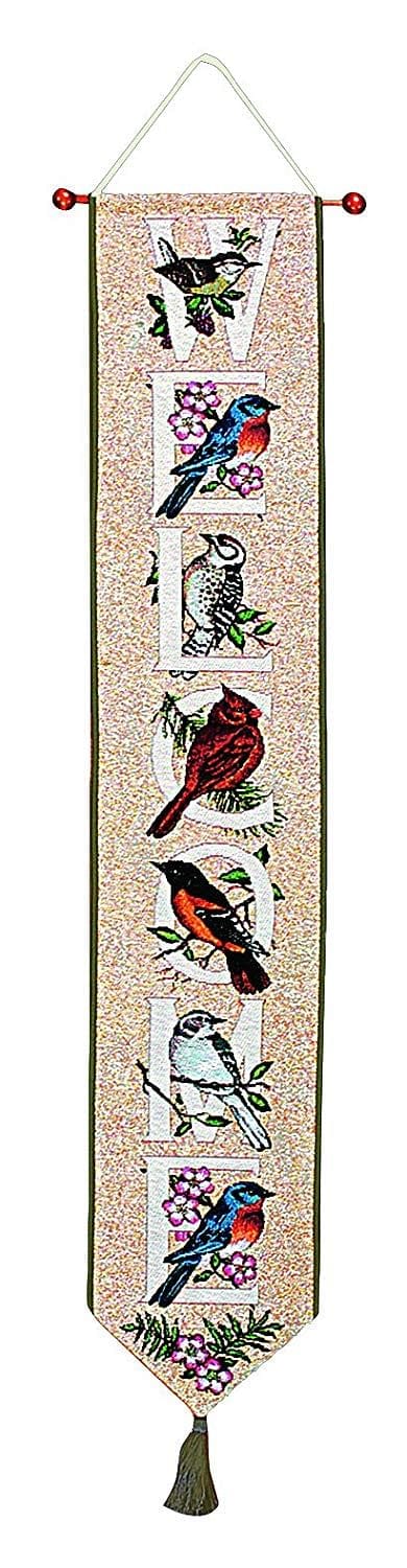 Bird Watchers Alphabet Tapestry Bellpull - Shelburne Country Store