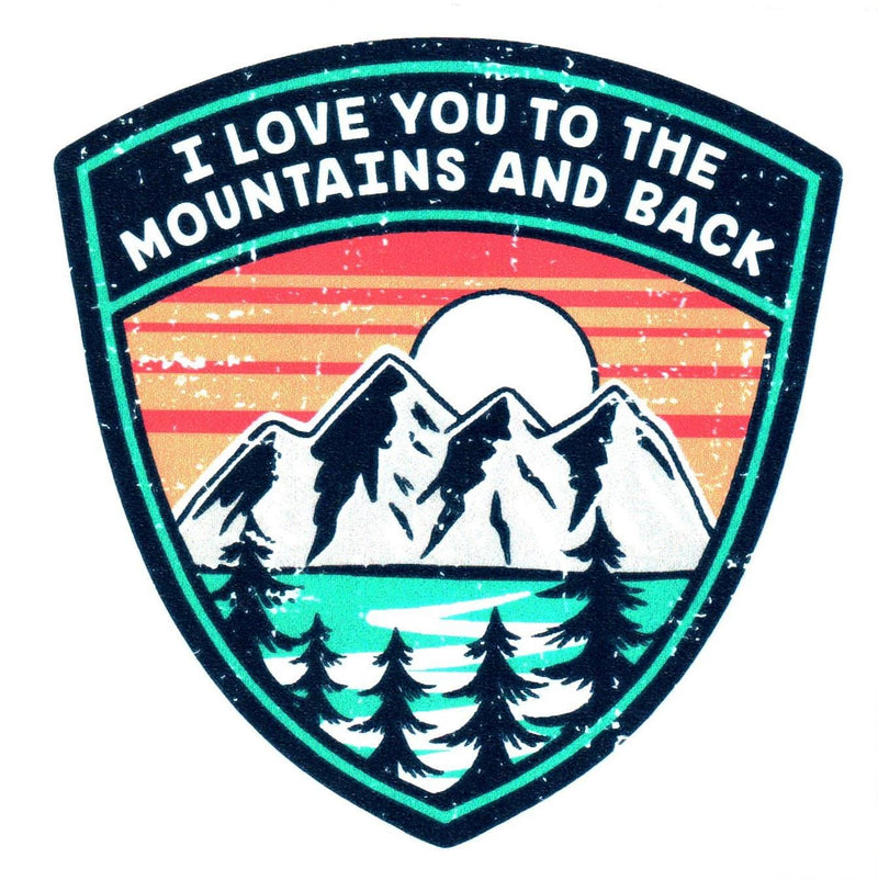 Love You To The Mountains And Back Sticker - Shelburne Country Store