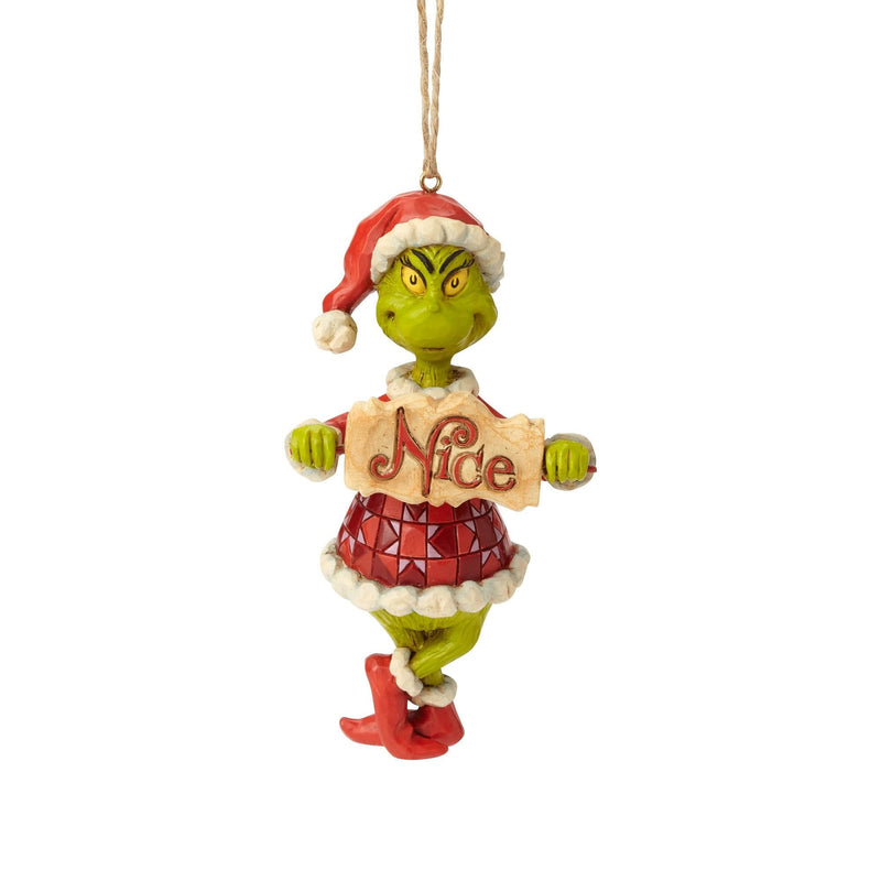 Grinch with Naughty/Nice Sign - Shelburne Country Store