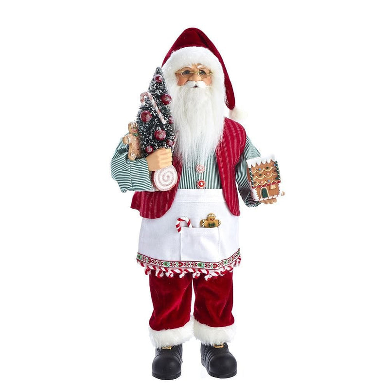 KSA Kringles Santa With Gingerbread House - Shelburne Country Store