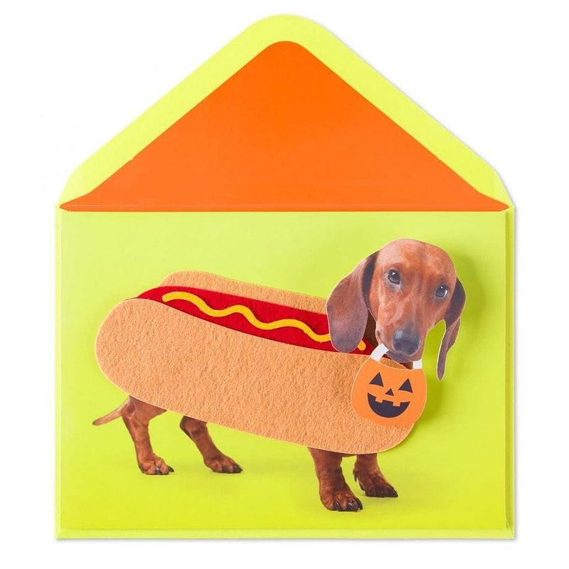 Hot Dog Costume Halloween Card - Shelburne Country Store