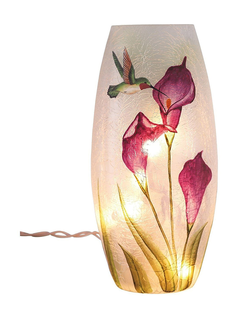 LED lit Glass Hummingbird Vase - Shelburne Country Store