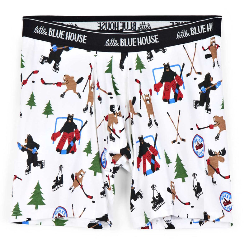 Hockey Night In The Wild Men's Boxer Brief - - Shelburne Country Store