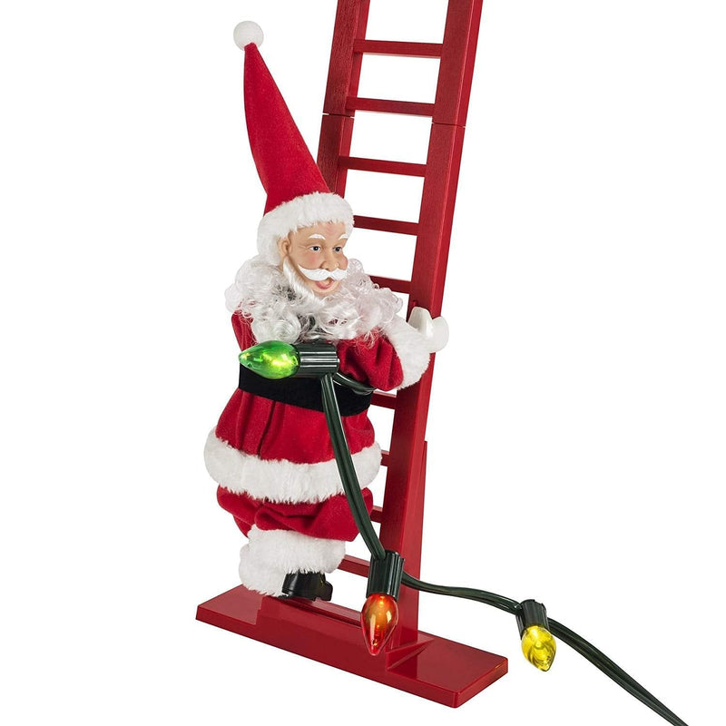 Mr. Christmas Super Climbing Santa Figurine - Shelburne Country Store
