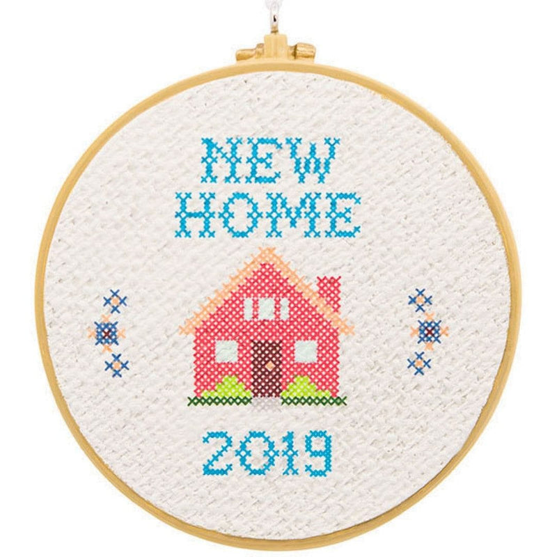 Hallmark New Home Cross Stitch Dated 2019 Ornament - Shelburne Country Store