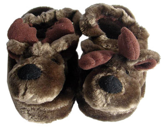 Childrens Moose Slippers - Shelburne Country Store
