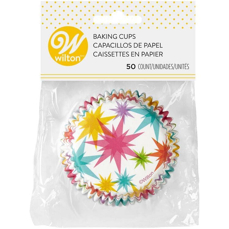 Multicolor Starburst Cupcake Liners - 50 Count - Shelburne Country Store