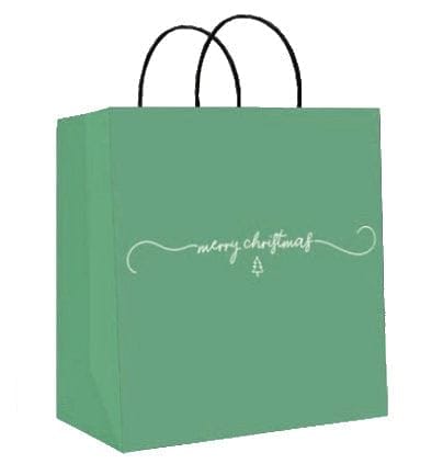 Kraft Jumbo Square Christmas Gift Bag - Merry Christmas - Shelburne Country Store