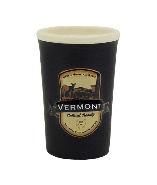 Vermont Raised Medallion Shotglass - Shelburne Country Store
