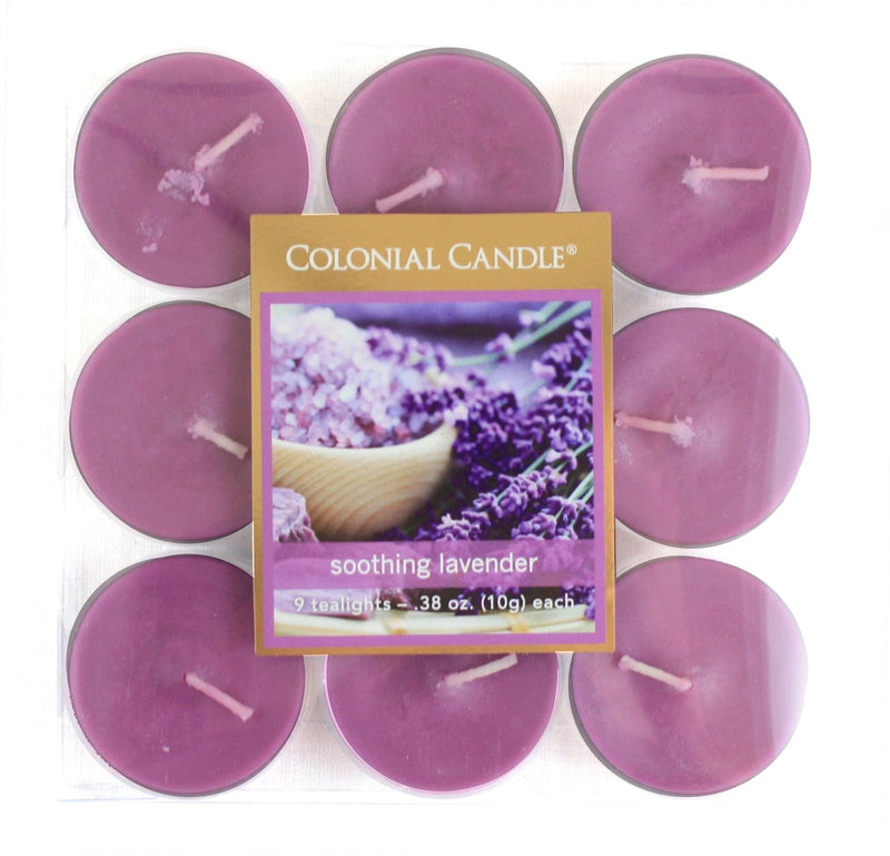 Soothing Lavender Tealight 9 Piece Set - Shelburne Country Store