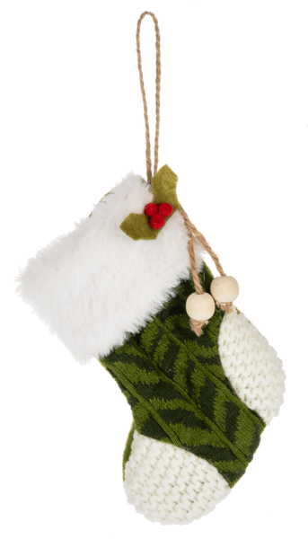 Mini Christmas Stocking - Style 3 - Shelburne Country Store