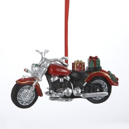 Motorcycle With Gifts Ornament - Shelburne Country Store