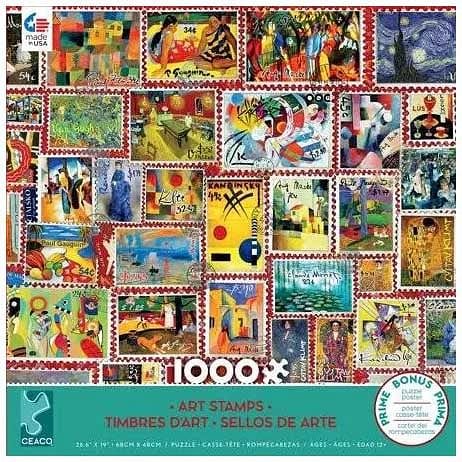 Barbara Behr Stamp 1000 Piece Puzzle - - Shelburne Country Store