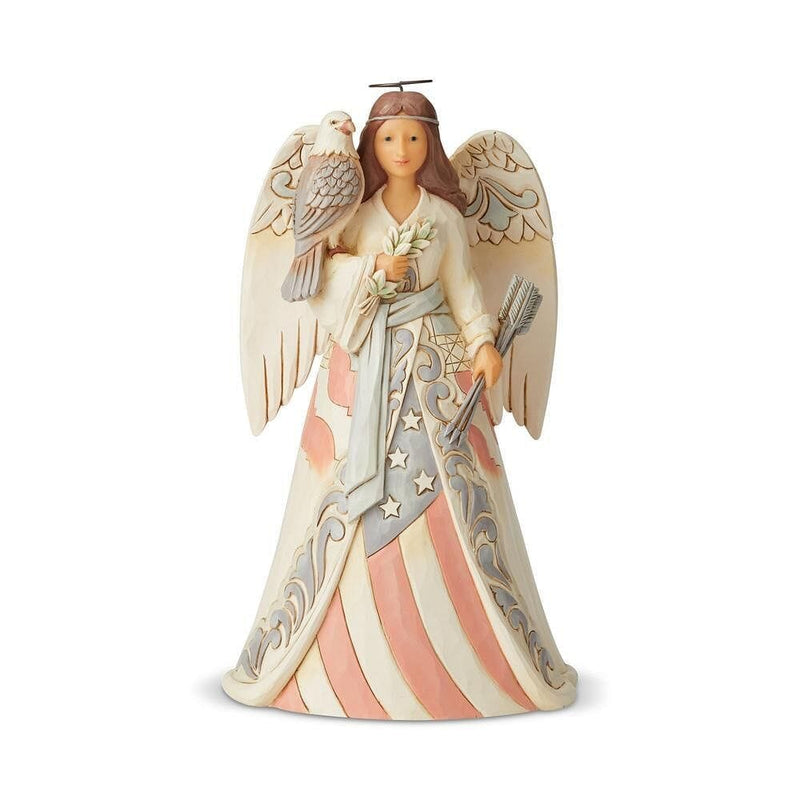 White Woodland Patriotic Angel - Shelburne Country Store